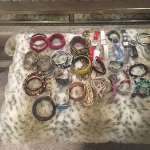 Bracelets, Watches, Earings, Bangles